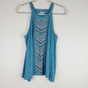 Eye Shadow Sleeveless Top